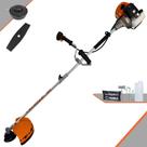 Roçadeira Profissional Lateral Terra GRHB430 Á Gasolina 2 Tempos 43cc 1,7Hp Com Haste Bipartida Desmontável e de Fácil Transporte Roçadeira Profissional Lateral Terra GRHB430 Á Gasolina 2 Tempos 43cc 1,7Hp Com Haste Bipartida Desmontável e de Fácil Transporte