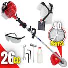 Roçadeira Profissional Nakashi T262M 26CC Com Motor Mitsubishi TU26 e Com Empunhadura Circular
