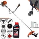 Roçadeira Profissional Tekna RL520AC-G2 À Gasolina 52cc Para Todos os Tipos de Trabalho Com Carretel Nylon + Kit 7 Lâminas de Cortes + ÓLEO TOYAMA Roçadeira Profissional Tekna RL520AC-G2 À Gasolina 52cc Para Todos os Tipos de Trabalho Com Carretel Nylon + Kit 7 Lâminas de Cortes + ÓLEO TOYAMA