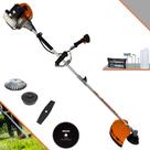 Roçadeira Profissional Terra GRHB430 Bi-Partido À Gasolina 43cc 1,7HP 12.000rpm Completa Com 4 Opções de Cortes Carretel, Faca 2 Pontas, Faca 80 Dentes e Escova de Aço Para Pavers, Concreto e Calçadas