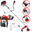Roçadeira Profissional Toyama RT43L À Gasolina Motor 2 Tempos 43cc 1,7HP de Potência Alta Rotação e Performance Com 3 Opções de Corte Carretel de Nylon + Lâmina 3 Pontas + Lâmina 40 Dentes de Vídea