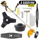 Roçadeira Profissional Vulcan VR260H 2T 26CC 0,9CV com Carretel Nylon + Faca Extra de 3 Pontas