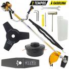 Roçadeira Profissional Vulcan VR260H 2T 26CC 0,9CV com Lâmina Extra de 3 Pontas Furo 25mm 330mm