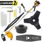 Roçadeira Profissional Vulcan VR260H 2T 26CC 0,9CV Lateral à Gasolina com Lâmina Extra de 3 Pontas