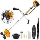 Roçadeira Profissional Vulcan VR260H 2T 26CC 0,9CV Lateral com Guidão bi-partido e Lâmina Facão Roçadeira Profissional Vulcan VR260H 2T 26CC 0,9CV Lateral com Guidão bi-partido e Lâmina Facão
