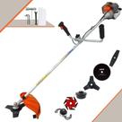 Roçadeira Profissional Vulcan VR330-P À Gasolina 2T 33cc 1,2HP 10.000rpm Aparador Completo 6 Em 1 Com Carretel de Nylon + Lâmina Facão + Lâmina 3 Pontas + Lâmina 6 Pontas + Lâmina 80 Dentes + Trimmer