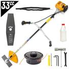 Roçadeira Profissional Vulcan VR330H 2T 33CC 1,3CV Potente e Resistente com Lâmina 2 Pontas