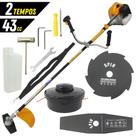 Roçadeira Profissional Vulcan VR430H 2T 43CC 1,7CV + Faca Extra de 8 Pontas Furo 25mm Tamanho 200mm