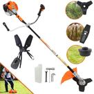 Roçadeira Profissional Vulcan VR520H 2T 52CC 2,5CV + Faca de Duas Pontas Furo de 25mm Tamanho 330mm
