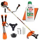 Roçadeira Profissional Vulcan VR620H À Gasolina 2T 62cc 3HP 10500rpm Com Óleo Castrol Stihl 500ml