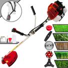 Roçadeira Robusta À Gasolina Kawashima KW43L 43cc 1,7HP 10.000rpm Para Todos os Tipos de Trabalhos Com Carretel de Nylon + Lâmina Facão + Lâmina 3 Pontas + Lâmina 6 Pontas + Lâmina 40 Dentes de Vídea