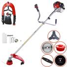 Roçadeira Robusta À Gasolina Toyama RT52L 2HP 52cc 10.000rpm Com Carretel + Lâminas 2 Pontas e 3 Pontas + Discos Circulares 40 Dentes e 80 Dentes