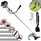 Roçadeira Robusta À Gasolina Toyama TBC43H 43cc 1,7HP 12.000rpm Para Todos os Tipos de Trabalhos Com Carretel de Nylon + Lâmina Facão + Lâmina 3 Pontas + Lâmina 6 Pontas + Lâmina 40 Dentes de Vídea