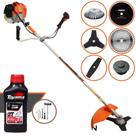 Roçadeira Robusta À Gasolina Vulcan VR620H 62cc 3HP 12.500rpm Multifunções 6 Em 1 Com Carretel Nylon + Faca 2 Pontas + Faca 3 Pontas + Faca 40 Dentes + Faca 80 Dentes + Escova de Aço + ÓLEO TOYAMA Roçadeira Robusta À Gasolina Vulcan VR620H 62cc 3HP 12.500rpm Multifunções 6 Em 1 Com Carretel Nylon + Faca 2 Pontas + Faca 3 Pontas + Faca 40 Dentes + Faca 80 Dentes + Escova de Aço + ÓLEO TOYAMA