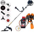 Roçadeira Robusta Anmax CG430B 43cc 1,7HP 12.000rpm Para Todos os Tipos de Trabalhos Com Carretel + Faca 2 Pontas + 3 Pontas + 6 Pontas + 40 Dentes + 80 Dentes + Trimmer + Escova de Aço + ÓLEO TOYAMA Roçadeira Robusta Anmax CG430B 43cc 1,7HP 12.000rpm Para Todos os Tipos de Trabalhos Com Carretel + Faca 2 Pontas + 3 Pontas + 6 Pontas + 40 Dentes + 80 Dentes + Trimmer + Escova de Aço + ÓLEO TOYAMA