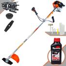 Roçadeira Robusta Lateral Vulcan VR430-S À Gasolina 43cc 1,7HP de Potência 10.000rpm Aparador de Grama de Alta Performance e Potência Com Carretel + Lâmina 2 Pontas + Enxada Capinadeira + ÓLEO TOYAMA