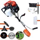 Roçadeira Robusta Profissional Terra GRHB-430 Bipartida À Gasolina 2 Tempos 43cc 1,7HP Multifuncional Com Carretel de Nylon + Faca 2 Pontas + Faca 3 Pontas + Faca 40 Dentes de Vídea + Faca 80 Dentes