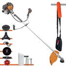 Roçadeira Robusta Tekna RL430P À Gasolina 43cc 1,7HP 6 Opções de Corte Com Carretel + Facas 2 Pontas + 3 Pontas + 6 Pontas + 80 Dentes + Trimmer Roçadeira Robusta Tekna RL430P À Gasolina 43cc 1,7HP 6 Opções de Corte Com Carretel + Facas 2 Pontas + 3 Pontas + 6 Pontas + 80 Dentes + Trimmer