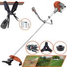 Roçadeira Robusta Tekna RL520AC-G2 À Gasolina 52cc 2HP Alta Rotação Podador de Grama Completo Com Carretel de Nylon + Faca 3 Pontas + Enxada Rotativa