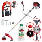 Roçadeira Robusta Toyama RT43L À Gasolina 43cc Com Carretel Nylon + Faca 2 Pontas + Faca 3 Pontas + Faca 40 Dentes + Faca 80 Dentes + ÓLEO STIHL 2T