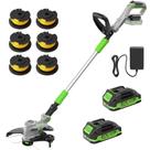 Roçadeira sem fio FOKIKIP 12" 21V com aparador e bordeadora