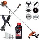 Roçadeira Tekna RL430ACN-TK À Gasolina 43cc 1,7HP 9.000rpm Cortador de Grama 6 Em 1 Com Carretel + Kit 4 Facas + Escova de Aço + ÓLEO TOYAMA 2T