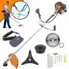 Roçadeira Tekna RL430P À Gasolina 43cc 1,7HP 10.000rpm Cortador de Grama Completo Com Carretel de Nylon + Lâmina 3 Pontas + Lâmina 40 Dentes Vídea
