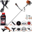 Roçadeira Tekna RL520ACNTK 52cc 2HP Com Carretel + Faca 2 Pontas, 3 Pontas, 6 Pontas, 40 Dentes, 80 Dentes, Trimmer e Escova de Aço + ÓLEO TOYAMA 2T