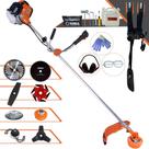 Roçadeira Terra GR520XP 52cc 2,5HP Para Todos os Tipos de Trabalhos Com Carretel Nylon + Faca 2 Pontas + Faca 3 Pontas + Faca 6 Pontas + Disco 40 Dentes + Disco 80 Dentes + Trimmer + Escova + EPI