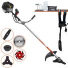 Roçadeira Terra GRH-430 À Gasolina 43cc 2T 1,7HP 6.500rpm Profissional 5 Em 1 Ideal Para Todos os Tipos de Trabalhos Com Carretel + Faca 2 Pontas + Faca 3 Pontas + Faca 6 Pontas + Lâmina Circular