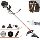 Roçadeira Terra GRH430 À Gasolina Motor 2T 43cc 1,7HP Alta Rotação e Performance Completa Com Carretel de Nylon e Lâmina 3 Pontas + Lâmina Facão + Disco 40 Dentes de Vídea + Disco 80 Dentes + Trimmer