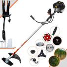 Roçadeira Terra GRH520 52cc 2,5HP Para Todos os Tipos de Trabalhos Com Carretel de Nylon + Faca 2 Pontas + Faca 3 Pontas + Faca 6 Pontas + Disco 40 Dentes + Disco 80 Dentes + Trimmer + Escova de Aço Roçadeira Terra GRH520 52cc 2,5HP Para Todos os Tipos de Trabalhos Com Carretel de Nylon + Faca 2 Pontas + Faca 3 Pontas + Faca 6 Pontas + Disco 40 Dentes + Disco 80 Dentes + Trimmer + Escova de Aço