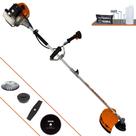 Roçadeira Terra GRHB430 Bipartido À Gasolina 2T 43cc 1,7HP 12000rpm Máquina de Corta Grama Completa Para Todos os Tipos de Trabalho Com Lâmina Facão + Lâmina 80 Dentes + Escova de Aço + Carretel Nylon