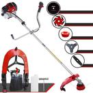 Roçadeira Toyama RT43L 43cc À Gasolina 2T 1,7HP 10.000rpm Com Lâmina 2 Pontas + Lâmina 3 Pontas + Lâmina 6 Pontas + Lâmina 80 Dentes + Carretel Nylon