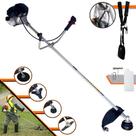 Roçadeira Toyama RT43LB-25A À Gasolina 2T 43cc 1,7HP Com Sistema Antivibração Carretel de Nylon + Lâmina 2 Pontas + Lâmina 3 Pontas + Lâmina 80 Dentes