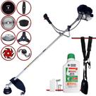 Roçadeira Toyama RT43LB25A 43cc 1,7HP Com Carretel + Facas 2 Pontas, 3 Pontas, 6 Pontas, 40 Dentes Vídea, 80 Dentes, Trimmer, Escova + ÓLEO STIHL 2T