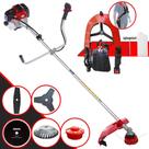 Roçadeira Toyama RT52-L À Gasolina 52cc 2HP Completa Com Carretel de Nylon + Lâmina 2 Pontas + Lâmina 3 Pontas + Lâmina 80 Dentes + Escova de Aço