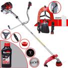 Roçadeira Toyama RT52L À Gasolina 52cc 2HP 10.000rpm Com Carretel de Nylon + Lâmina 2 Pontas, 3 Pontas, 40 Dentes Videa, 80 Dentes + ÓLEO TOYAMA 2T