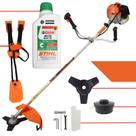 Roçadeira Vulcan Profissional VR620H 62cc 3HP 2 Tempos À Gasolina Com Óleo Castrol Stihl 500ml