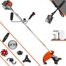 Roçadeira Vulcan VR330P 33cc 1,2HP Para Todos os Tipos de Trabalhos Com Guidão Anti-Vibração Carretel Nylon + Lâmina 2 Pontas + Lâmina 3 Pontas + Lâmina 6 Pontas + Lâmina 40 Dentes de Vídea + Trimmer