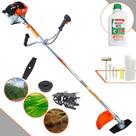 Roçadeira Vulcan VR430-S À Gasolina 43cc 1,7HP de Potência Alta Rotação Multifunções Completo Para Todos os Tipos de Trabalho Com Carretel Nylon + Faca 2 Pontas + Enxada Rotativa + ÓLEO STIHL 2 Tempos