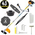 Roçadeira Vulcan VR430S 2T Lâmina Facão + Disco de 8 Pontas Ideal Para Cortes Rápidos e Precisos