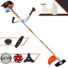 Roçadeira Vulcan VR430S À Gasolina 2T 43cc 1,7HP 10.000rpm Aparador de Grama Multifuncional Completo 5 Em 1 Com Carretel de Nylon + Faca 2 Pontas + Faca 3 Pontas + Faca 6 Pontas + Faca 40 Dentes Vïdea