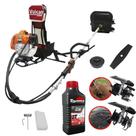 Roçadeira Vulcan VRC430 À Gasolina 43cc 1,7HP 10.000rpm Completo Para Todos os Tipos de Trabalho Com Carretel de Nylon e Lâmina 2 Pontas + + Enxada Capinadeira + Enxada Cultivadora + ÓLEO TOYAMA 2T
