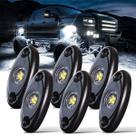 Rock Lights LEDMIRCY Pure White R1 Super Bright 6 unidades Rock Lights LEDMIRCY Pure White R1 Super Bright 6 unidades