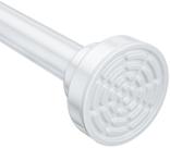 Rod de cortina de chuveiro Tension Ausemku Never Rust 66-193cm branco Rod de cortina de chuveiro Tension Ausemku Never Rust 66-193cm branco