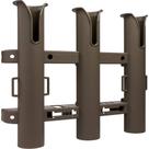 Rod Holder Sea-Dog Triple Threat Three Pole Flat Dark Earth