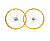 Roda 16 aluminio viper montada (par) amarelo