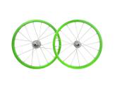 Roda 16 aluminio viper montada (par) verde neon