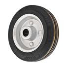 Roda 3" borracha preta eixo 7/16" rol. rolete 60kg vonder